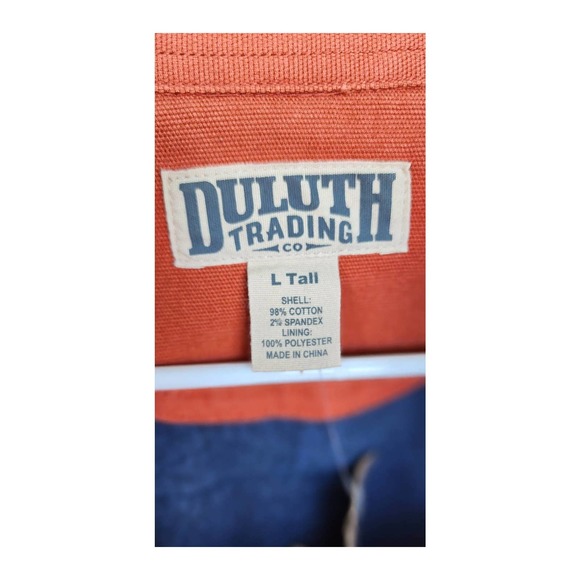 New Men's Duluth Trading Co. Burly Duluth Flex Fire Hose Shirt Jacket Large Tall - Picture 6 of 9